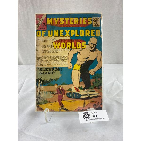 12 Cent Comic Mysteries of Unexplored Worlds Sleeping Giant on Board in Bag