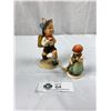 Image 1 : 2 Vintage Hummel Figurines Little Sweeper #171 Small Chip on Base