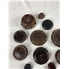 Image 1 : Mixed Lot of 12 Chinese Hardwood Stands 12 Very Nice Carved Wooden Display Stands for Vases or Figur