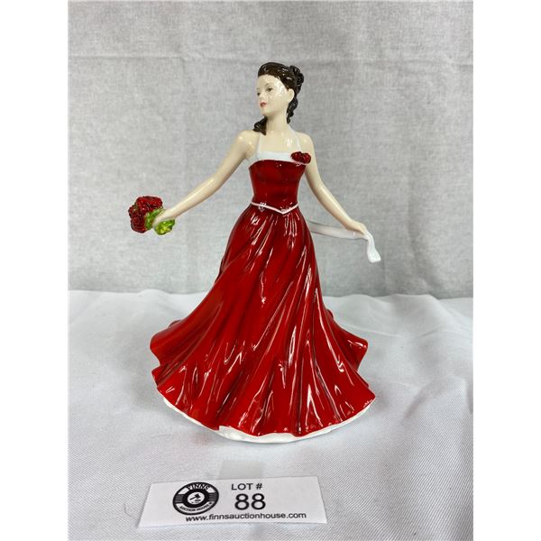 Royal Doulton Figurine Flower of Month June Rose Love In Box