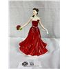 Image 1 : Royal Doulton Figurine Flower of Month June Rose Love In Box