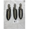 Image 1 : A Lot of 3 New Throwing Knives in Sheath