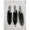 Image 2 : A Lot of 3 New Throwing Knives in Sheath