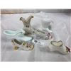 Image 2 : Vintage Milk Glass & China Shoes