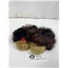 Image 1 : Vintage Seal Skin Baby Mocassins w/ Fur Trim