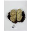 Image 3 : Vintage Seal Skin Baby Mocassins w/ Fur Trim