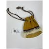 Image 1 : Vintage First Nations Pouch w/ Rabbit Fur Trim