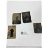 Image 1 : 4 Antique Tin Type Photos