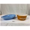 Image 1 : Vintage Pyrex Delphine Divided Dish #1063 & Butterfly Gold #474-B Casserole