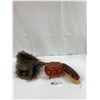 Image 1 : Antique Feather Duster, Halex England Brush & Dresser Box