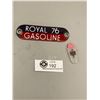 Image 1 : A Vintage Porcelain Royal 76 Gas Pump Tag En-ar-co Zip Flint Holder