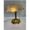 Image 1 : Old Brass And Glass Desk Lamp