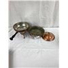 Image 1 : Lot Of Vintage Brass And Copper Pots