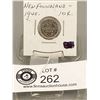 Image 1 : 1945 Newfoundland Silver .10 Coin In Holder