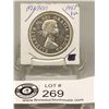 Image 1 : 1957 1WL Canada Silver Doller In Holder