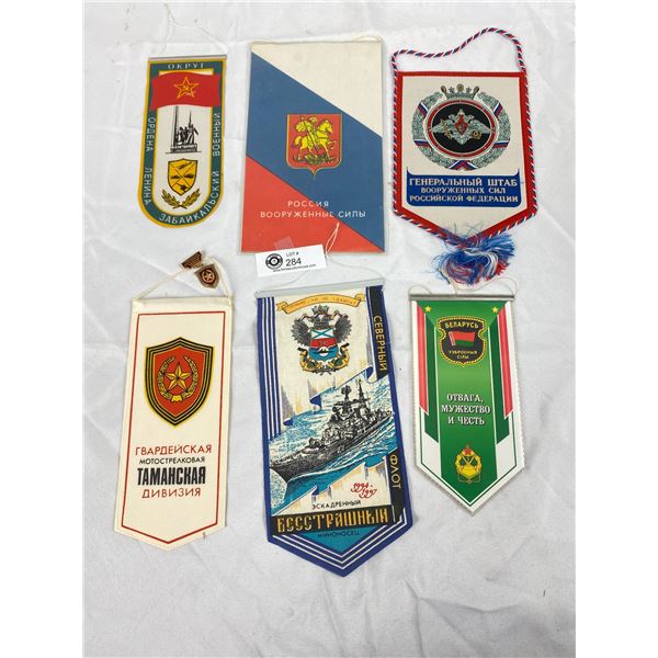 Lot Of Genuine Russian Mini Banners