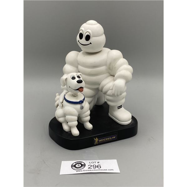 Michelinman and Dog Bobblehead On Stand