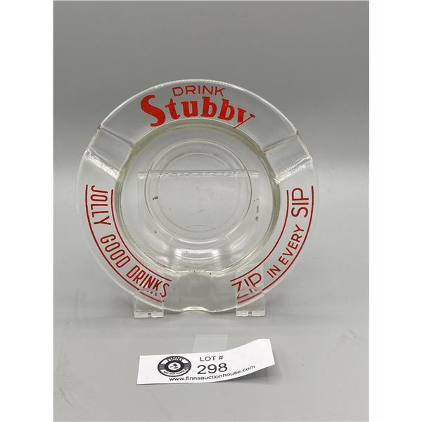 A Vintage Drink Stubby Advertising Ashtray