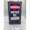 Image 1 : Vintage One Imperial Gallon Dominion Motor Oil Can - Canadian