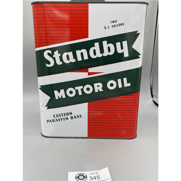 Vintage 2 Gallon Standby Mortor Oil Can