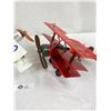 Image 2 : Two Single Engine Propeller Metal Airplane Décor - Both In Nice Shape