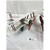 Image 3 : Two Single Engine Propeller Metal Airplane Décor - Both In Nice Shape