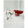 Image 4 : Two Single Engine Propeller Metal Airplane Décor - Both In Nice Shape