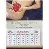 Image 2 : Vintage D & D Tire/Auto Service 1956 Pin Up Girl Calendar - Immaculate Shape - Calendar Full