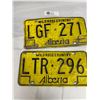Image 2 : 3 Vinatge Alberta License Plates