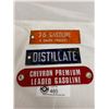 Image 1 : Nice Lot of 3 Porcelin Gas Pump Tags Chevron 76 etc