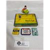 Image 1 : Very Nice Vintage Tin Lot Black Cat etc Plus 1966 Lucy Charlie Brown car