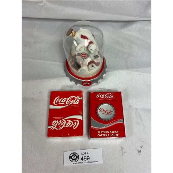 Collectabe Coca Cola Lot Napkin Holder playing cards etc