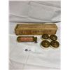 Image 1 : Vintage Wooden Dunlop Repair Kit Box with Collectables inside
