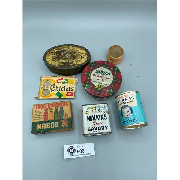 Nice Vintage Collectable Ttin lot with Gerber coin Bank