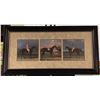 Image 1 : Very Nicely Framed 46x24 Race Horse Painting Local Pickup/ Pak Mail Only