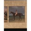 Image 2 : Very Nicely Framed 46x24 Race Horse Painting Local Pickup/ Pak Mail Only