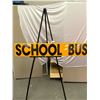 Image 1 : Vintage 35X9 Yellow Schoolbus Sign Off of Bus