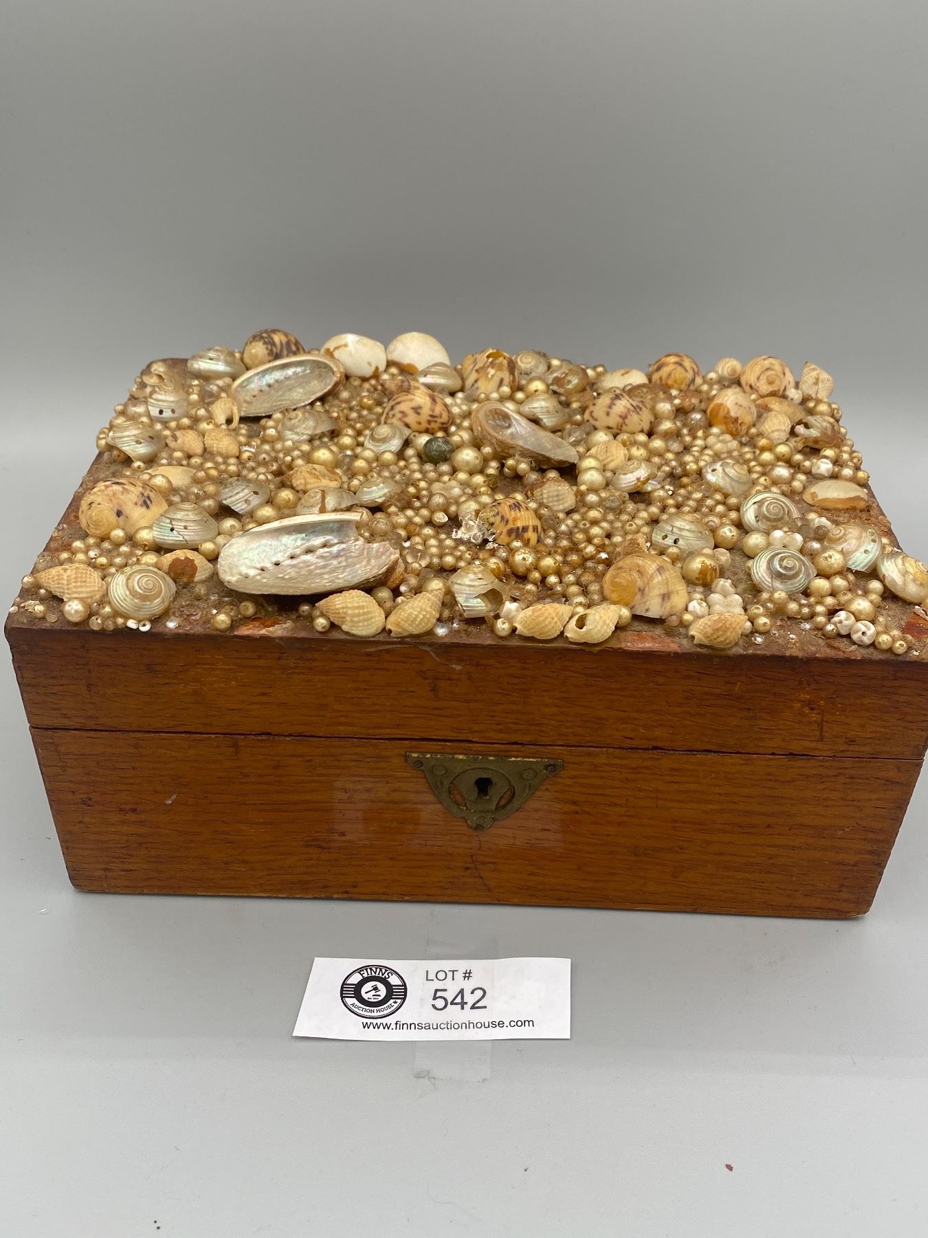 Very Cool Victorian Sailor shell jewelry box