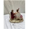 Image 3 : Nice Vintage Dresden Porcelain Figurines on Stand Great Shape