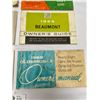 Image 3 : Nice Lot of 6 Car Manuals 1960's