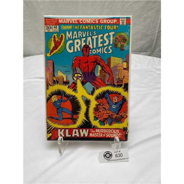 Marvel Comics No. 33 Marvel's Greatest Comic on board in bag