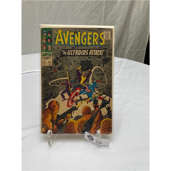 Marvel Comics no. 36 the avengers on board in bag