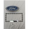 Image 1 : Chain Licsense Plate Frame and Ford tow hitch Cover