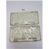 Image 2 : Pair of 1968 BC License Plates