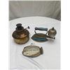 Image 2 : Vintage Iron and Brass Gas Lamp Base