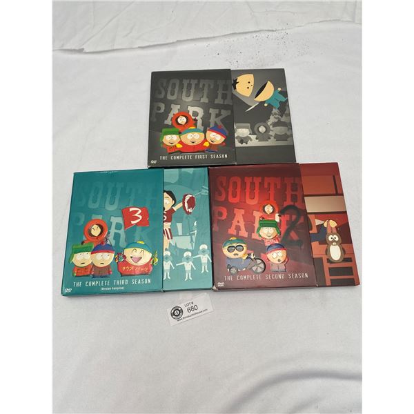 Complete Season 1 2 & 3 South Park DVDs