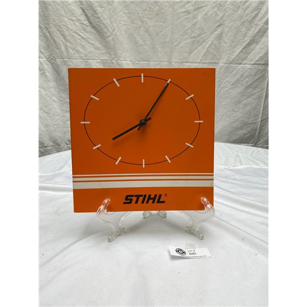 Stihl Chainsaw Battery Operated Wall Clock in Good Working Order