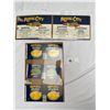Image 1 : Nice Lot of Royal City Fruit and Vegetable Paper Labels Burnaby BC
