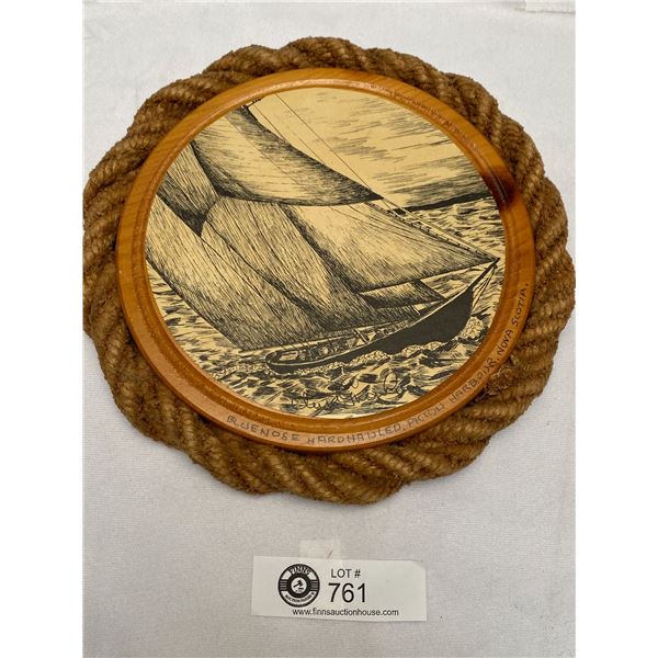 Vintage Bluenose Plaque/Art 9"