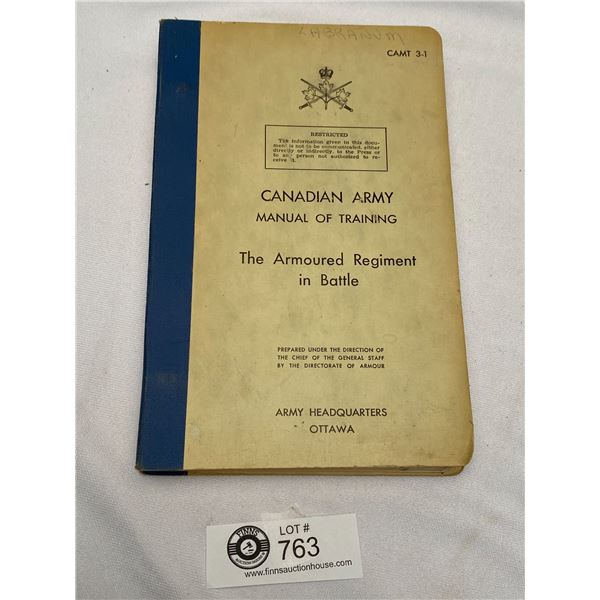 1956 Canadian Army Manual of Training